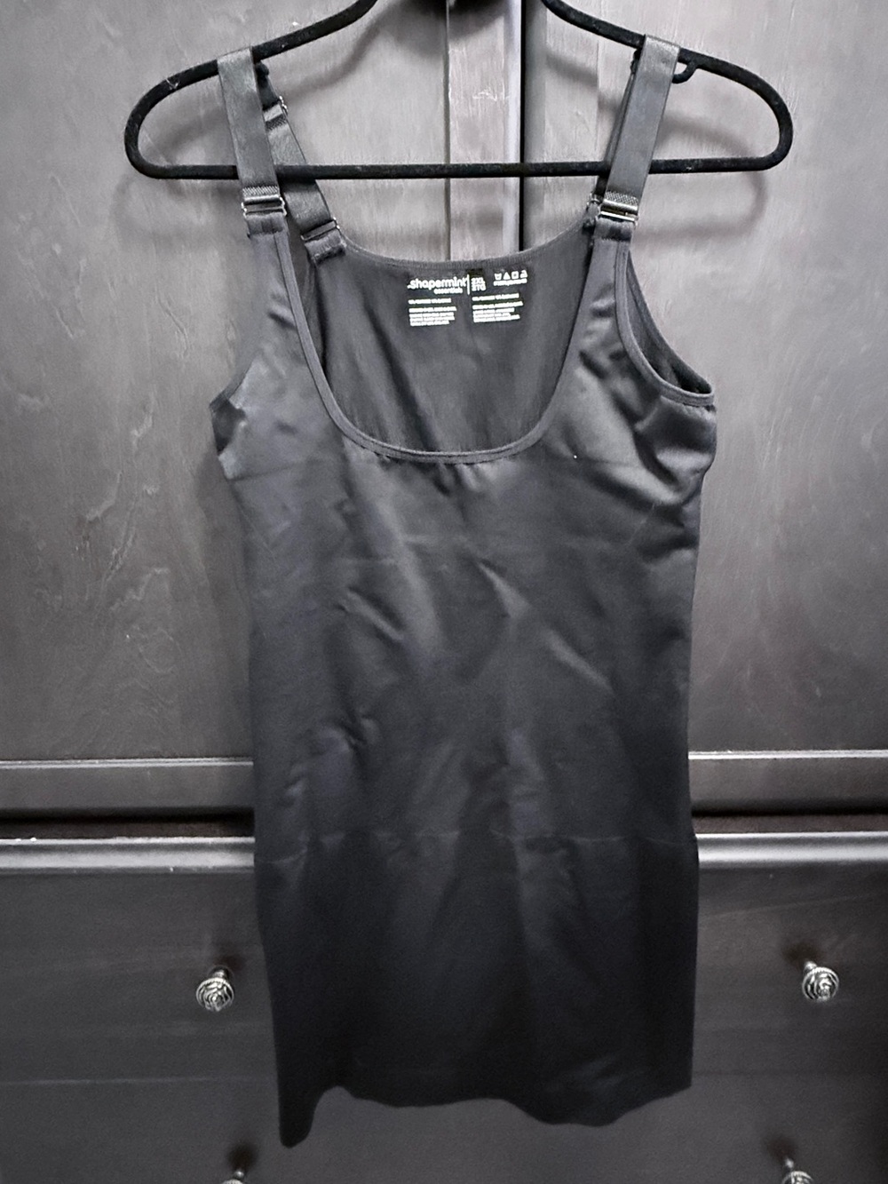 Shapermint Black Essentials Slimming Slip (wear with your own bra)
